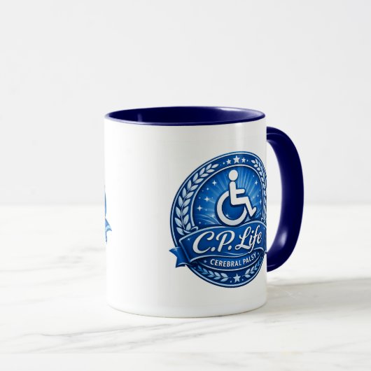 C.P. Life - Cerebral Palsy Coffee Mug No.#1 (Devant droit)