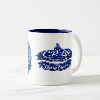 C.P. Life - Hersenenverlamming Koffiemok Ontwerp 1 Tweekleurige Koffiemok