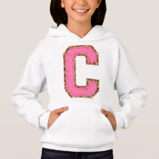 C - Parties scintillant Bubblegum Varsity Lettre P
