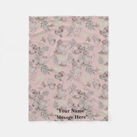 C pour la couverture pour bébé (Devant)