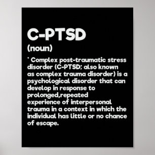 C-PTSS Definitie Stress Awareness Mental Posttrau Poster