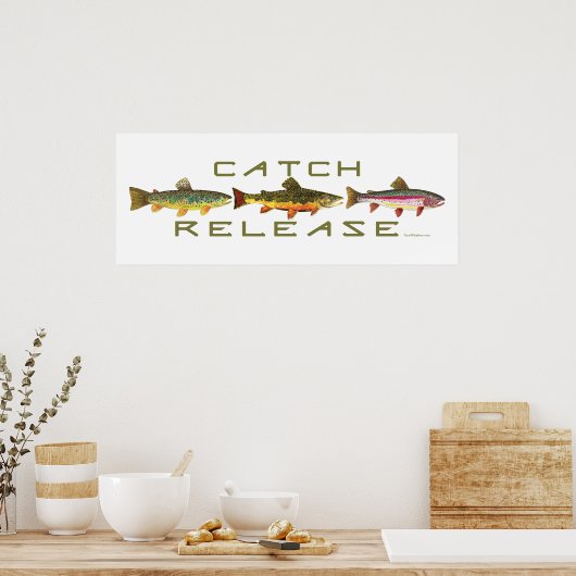 . C & R - forel Poster (Keuken)