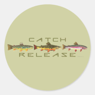C & R - forel Ronde Sticker