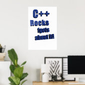 C++ Rocks FGet Over het Poster (Thuiskantoor)