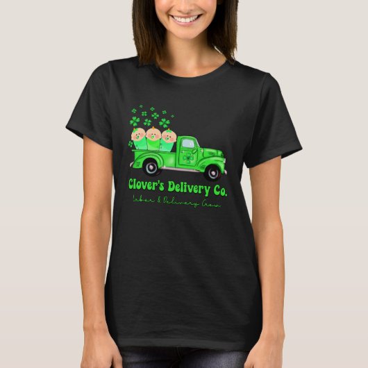 C s Co St. Patrick's Day Bevalling En Bevalling T-shirt (Voorkant)