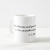 C. S. Lewis, "Aim in de hemel.." KoffieMok (Voorkant links)
