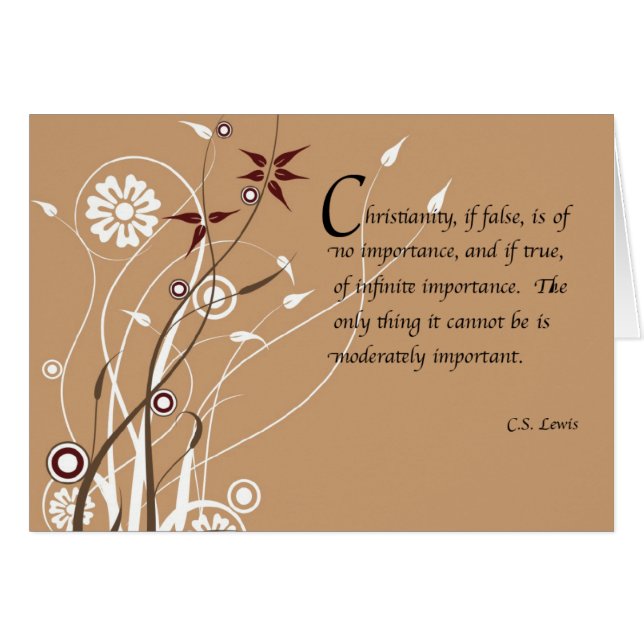 C.S. Lewis Card (Voorkant Horizontaal)