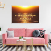 C.S. Lewis Christianity Quote Canvas Afdruk (Insitu (Woonkamer))
