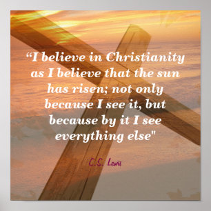 C. S. Lewis citaat over Christendom Poster