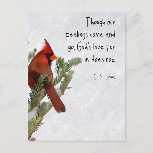 C.S. Lewis Citation Carte postale (Devant)