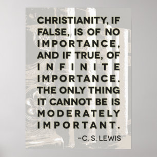 C. S. Lewis citeert Poster - "Christendom.."
