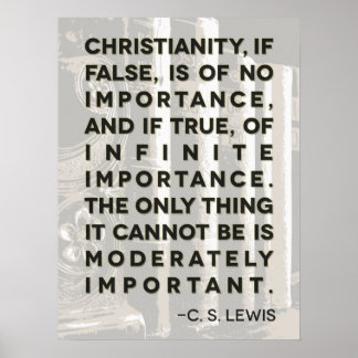 C. S. Lewis citeert Poster - "Christendom.."
