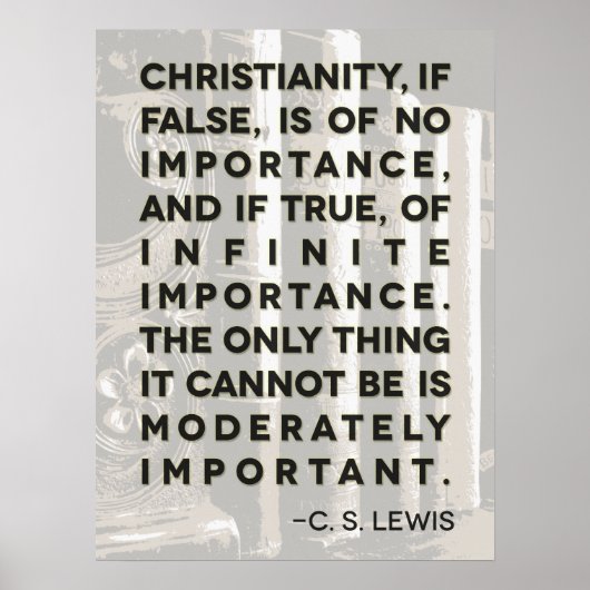 C. S. Lewis citeert Poster - "Christendom.." (Voorkant)