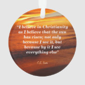 C.S. Lewis over het christendom Ornament (achterkant)