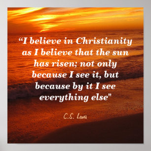 C.S. Lewis over het christendom Poster