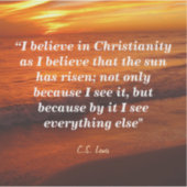 C.S. Lewis over het christendom Sticker (Voorkant)