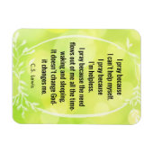 C.S. Lewis Prière Poème Magnet (Horizontal)