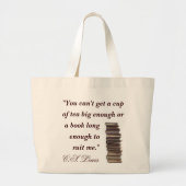 C.S. Lewis Quote Bag Grote Tote Bag (Voorkant)