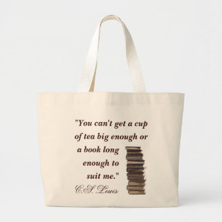 C.S. Lewis Quote Bag Grote Tote Bag