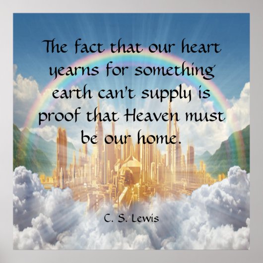 C S Lewis Quote Poster (Voorkant)