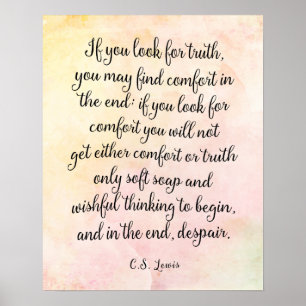 C.S. Lewis Truth Quote Art Print