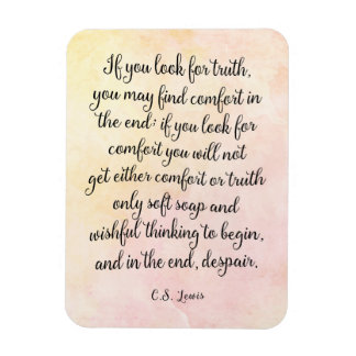 C.S. Lewis Truth Quote Art Print Magneet