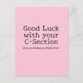 C-sectie Succes Funny Briefkaart (Voorkant)