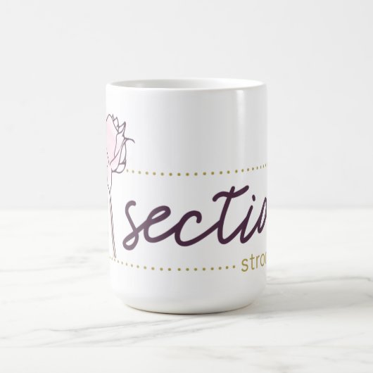C-Section Mug blanc fort (Centre)