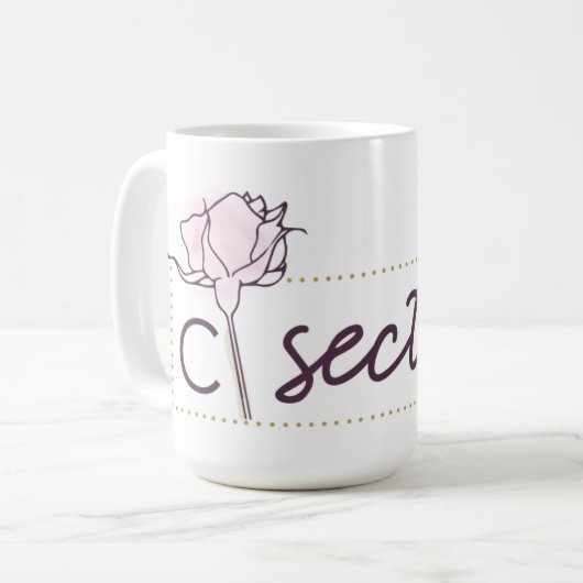 C-Section Mug blanc fort (Devant gauche)