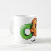 C staat voor Cookie Alphabet Letter Chocolate Chip Koffiemok (Voorkant links)