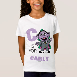 C staat voor Count von Count Voeg je naam toe T-shirt