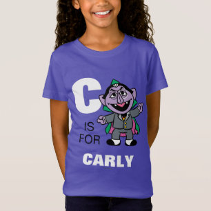 C staat voor Graaf Tel Voeg je naam toe T-shirt