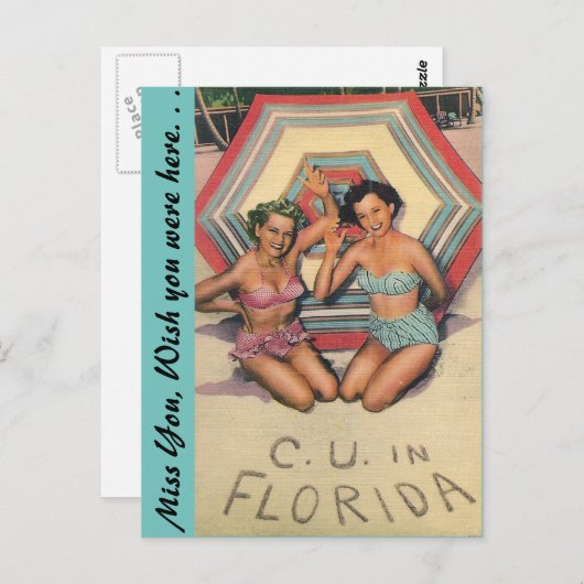 C. U. in FLORIDA Briefkaart (Voorkant / Achterkant)
