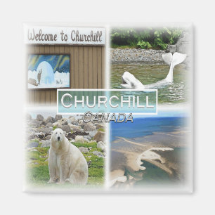 CA0029 Amerika, Canada, Churchill, Welkomstkoelkas Magneet