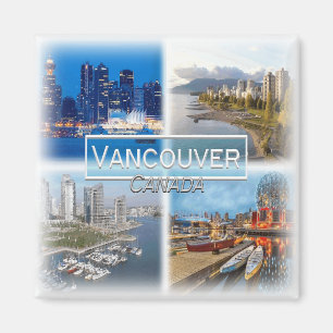 CA0032 Amerika, Canada, Vancouver, Skyline Fridge Magneet
