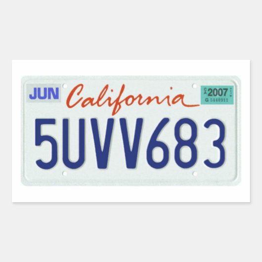 CA2007 RECHTHOEKIGE STICKER (Voorkant)