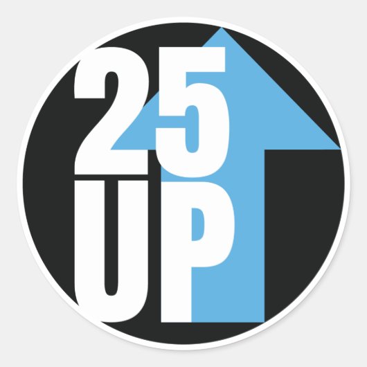 CA25UP-Stickers Ronde Sticker (Voorkant)