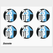 CA25UP-Stickers Ronde Sticker (Vel)