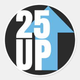 CA25UP-Stickers Ronde Sticker