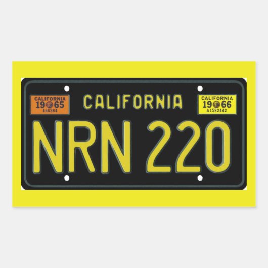 CA66 RECHTHOEKIGE STICKER (Voorkant)