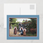  ca 1900 Skansen Zweden traditionele kleding Briefkaart (Voorkant / Achterkant)