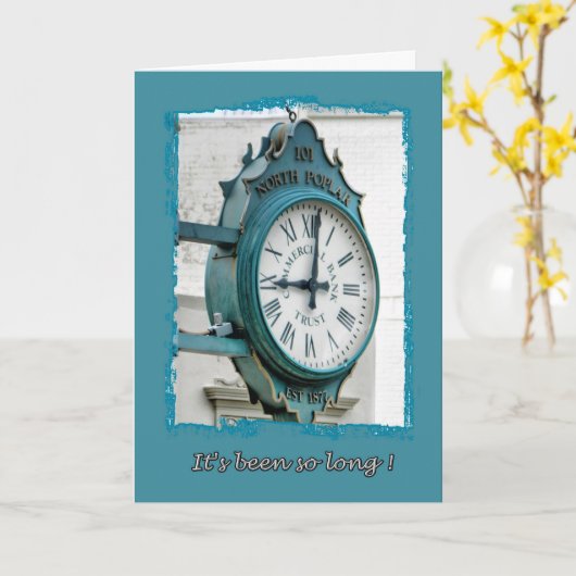 Ça a été si long carte (Fleur jaune)