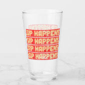 ÇA ARRIVE – Verre à bière drôle (Devant)