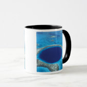 CA, Belize. Luchtbeeld van Blue Hole (diameter Mok (Voorkant rechts)