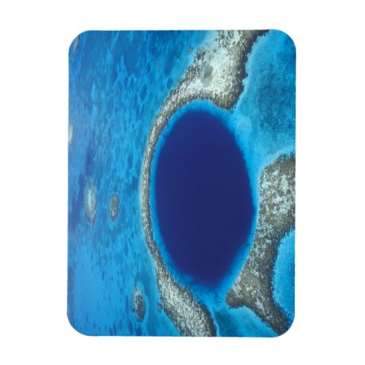 CA, Belize. Luchtvaartuig uitzicht van de blauwe h Magneet (Verticaal)