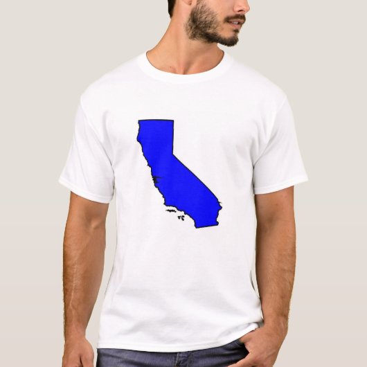 CA Blue State T-shirt (Voorkant)