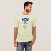 Ca' Canny en Vote Aye to Scottish Independence T-shirt (Voorkant volledig)