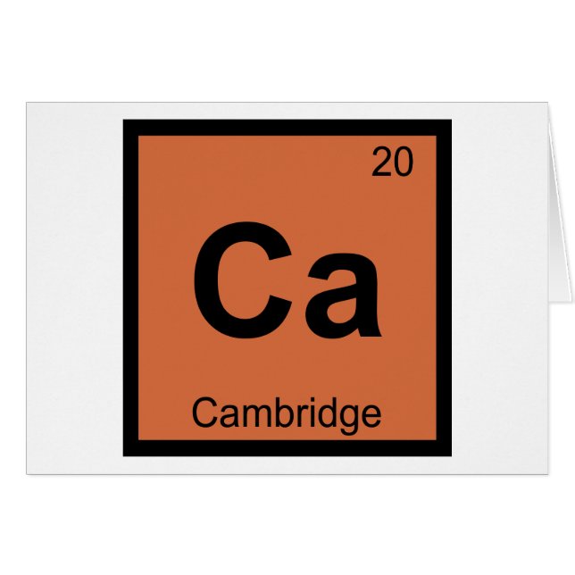 Ca - Chimie de la ville de Cambridge Tableau pério (Devant horizontal)