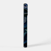 Ca Dark Emerald Metallic Liquid Fluid Marble Télép (Côté droit)