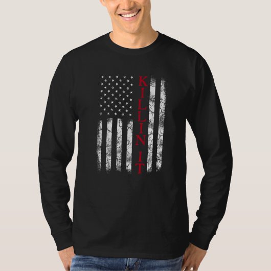 Ça Déchire Drapeau USA Slogan Hommes Femmes Haut (Devant)